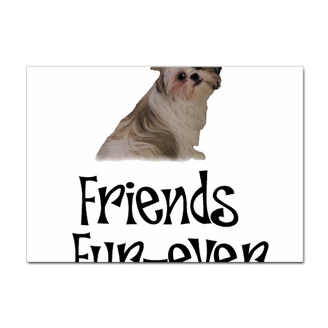 Shih Tzu friends Sticker A4 (10 pack) from ArtsNow.com Front