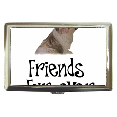 Shih Tzu friends Cigarette Money Case from ArtsNow.com Front