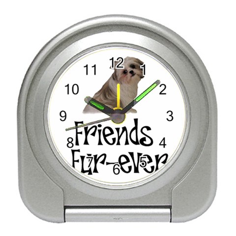 Shih Tzu friends Travel Alarm Clock from ArtsNow.com Front