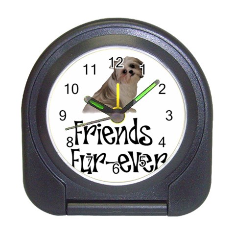 Shih Tzu friends Travel Alarm Clock from ArtsNow.com Front