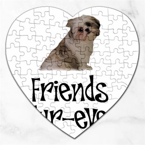 Shih Tzu friends Jigsaw Puzzle (Heart) from ArtsNow.com Front