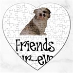 Shih Tzu friends Jigsaw Puzzle (Heart)