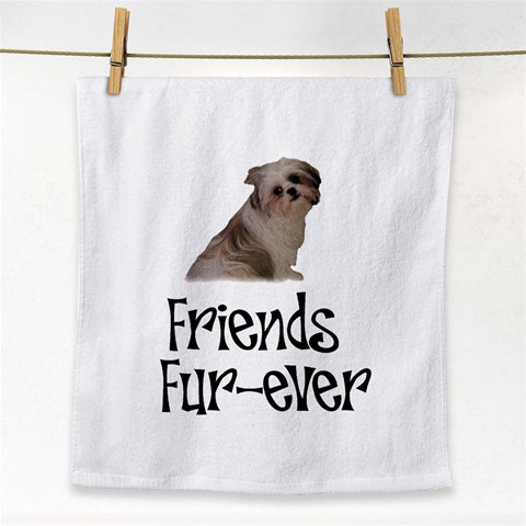 Shih Tzu friends Face Towel from ArtsNow.com Front