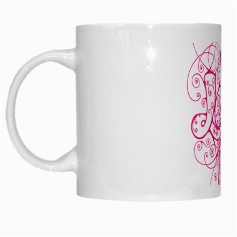 White Love White Mug from ArtsNow.com Left