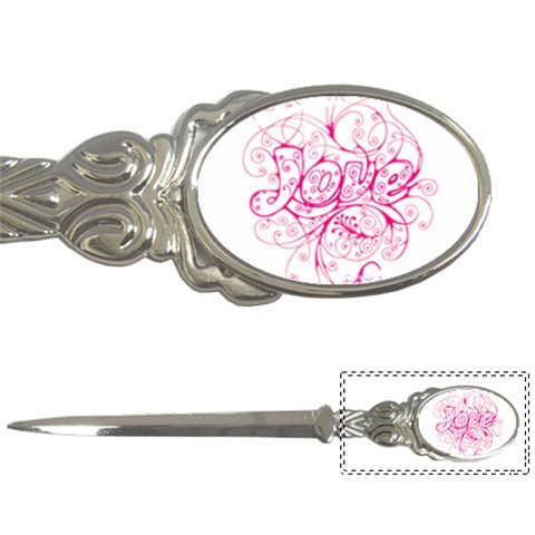 White Love Letter Opener from ArtsNow.com Front