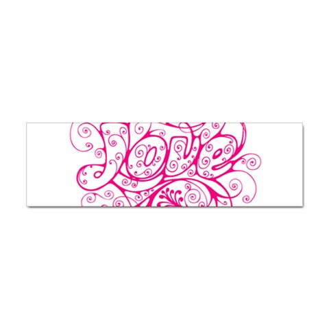 White Love Sticker Bumper (10 pack) from ArtsNow.com Front