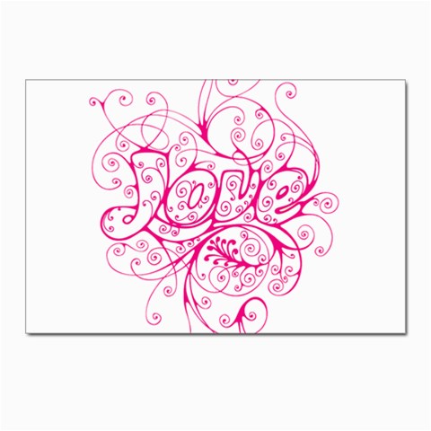 White Love Postcards 5  x 7  (Pkg of 10) from ArtsNow.com Front