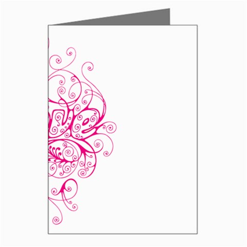 White Love Greeting Card from ArtsNow.com Left