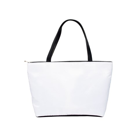 White Love Classic Shoulder Handbag from ArtsNow.com Back