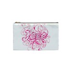 White Love Cosmetic Bag (Small)