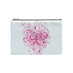 White Love Cosmetic Bag (Medium)