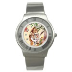 Tiger s Year Stainless Steel Watch