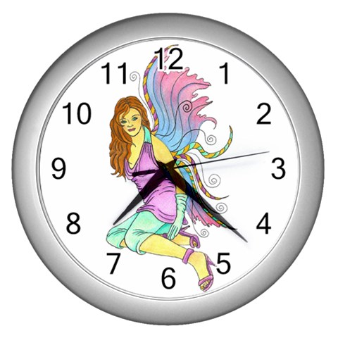 Jewel Wall Clock (Silver) from ArtsNow.com Front