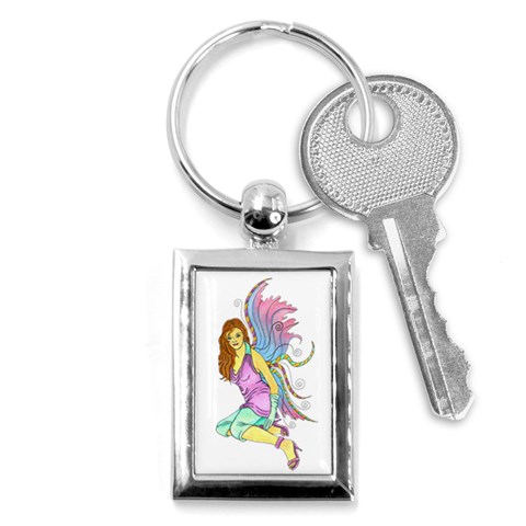 Jewel Key Chain (Rectangle) from ArtsNow.com Front