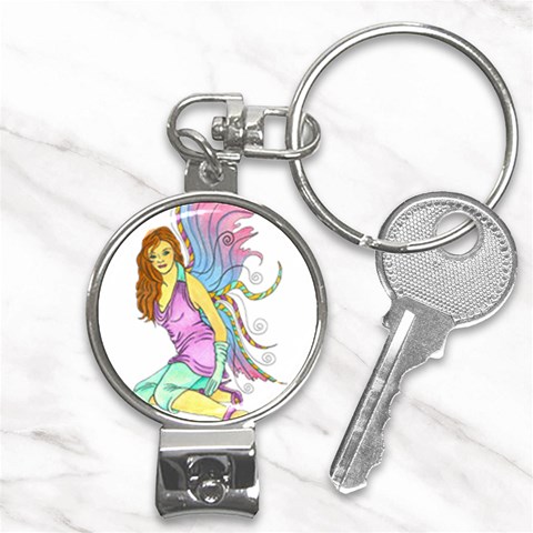 Jewel Nail Clippers Key Chain from ArtsNow.com Front