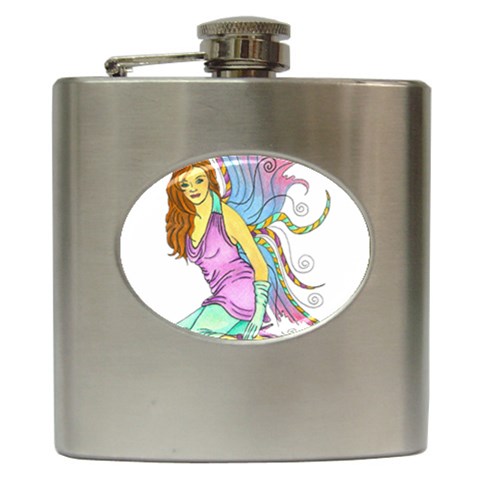 Jewel Hip Flask (6 oz) from ArtsNow.com Front