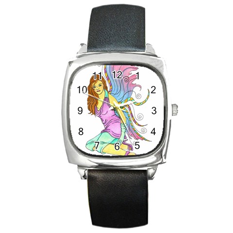 Jewel Square Metal Watch from ArtsNow.com Front