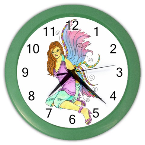 Jewel Color Wall Clock from ArtsNow.com Front