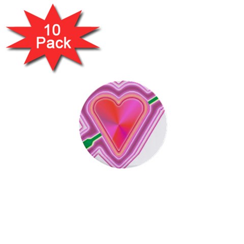 Be My Valentine 1  Mini Button (10 pack)  from ArtsNow.com Front