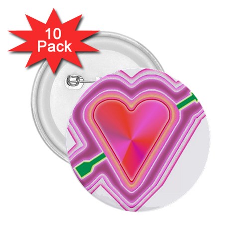 Be My Valentine 2.25  Button (10 pack) from ArtsNow.com Front