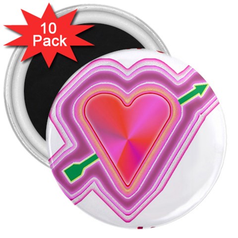 Be My Valentine 3  Magnet (10 pack) from ArtsNow.com Front