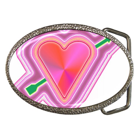 Be My Valentine Belt Buckle from ArtsNow.com Front