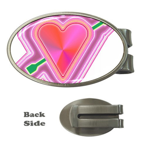 Be My Valentine Money Clip (Oval) from ArtsNow.com Front