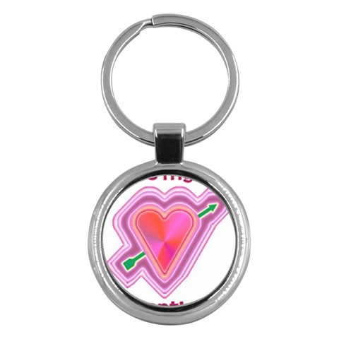 Be My Valentine Key Chain (Round) from ArtsNow.com Front