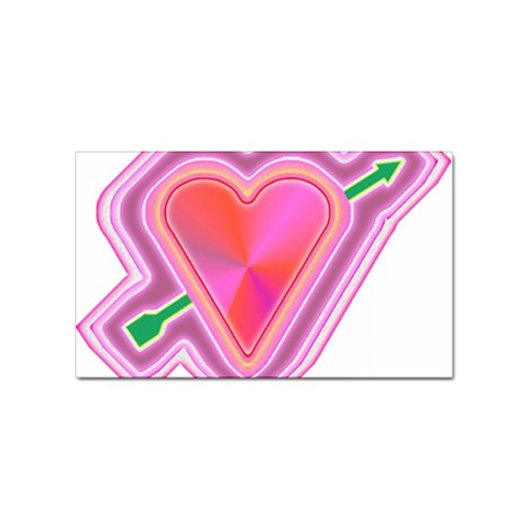 Be My Valentine Sticker (Rectangular) from ArtsNow.com Front