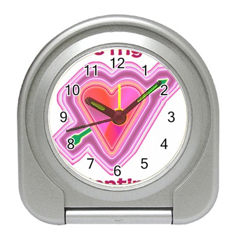 Be My Valentine Travel Alarm Clock from ArtsNow.com Front