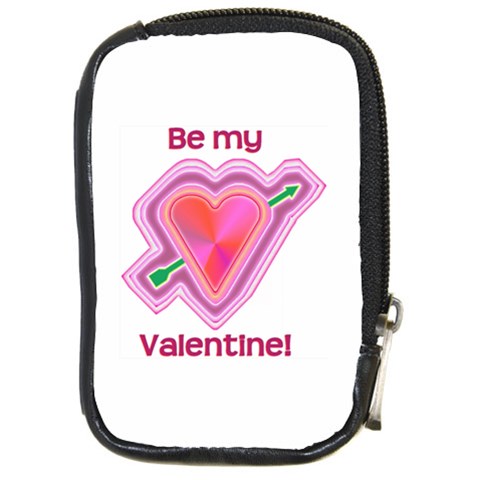 Be My Valentine Compact Camera Leather Case from ArtsNow.com Front