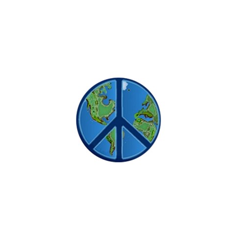 World Peace 1  Mini Button from ArtsNow.com Front