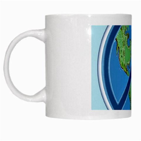 World Peace White Mug from ArtsNow.com Left