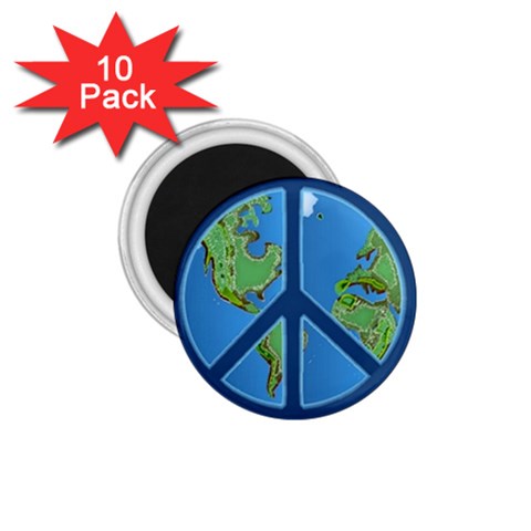 World Peace 1.75  Magnet (10 pack)  from ArtsNow.com Front