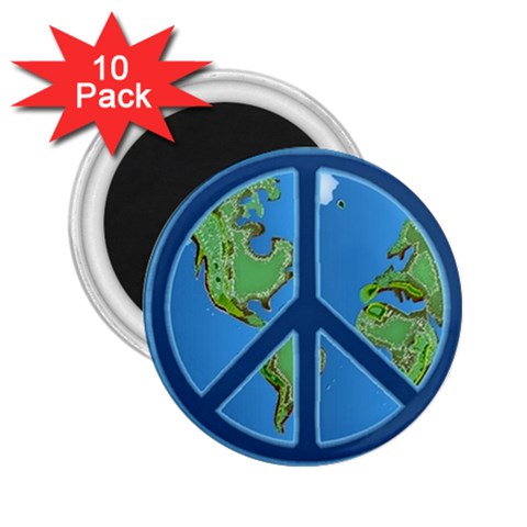 World Peace 2.25  Magnet (10 pack) from ArtsNow.com Front