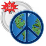 World Peace 3  Button (10 pack)