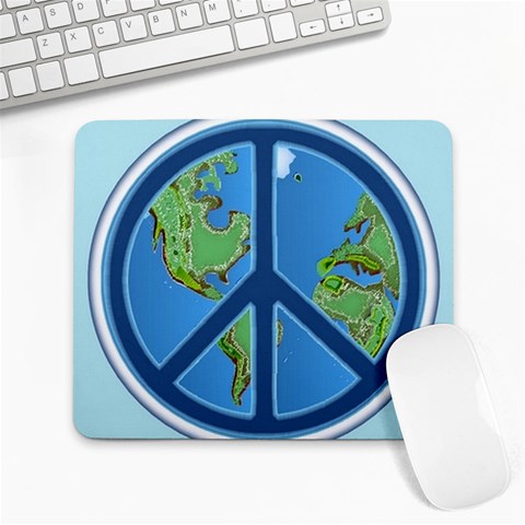 World Peace Large Mousepad from ArtsNow.com Front