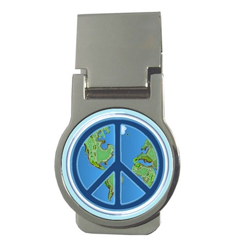 World Peace Money Clip (Round) from ArtsNow.com Front