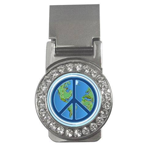 World Peace Money Clip (CZ) from ArtsNow.com Front