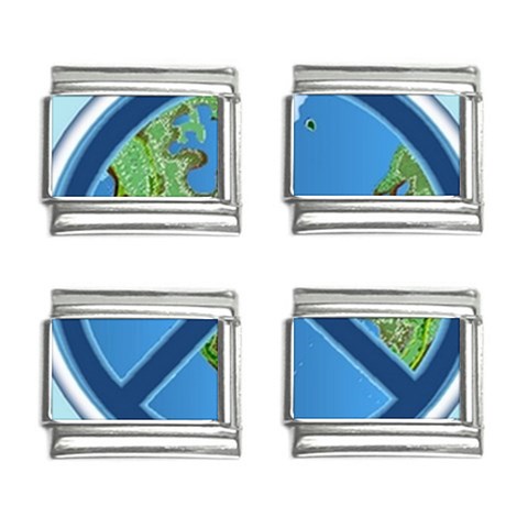 World Peace 9mm Italian Charm (4 pack) from ArtsNow.com Front