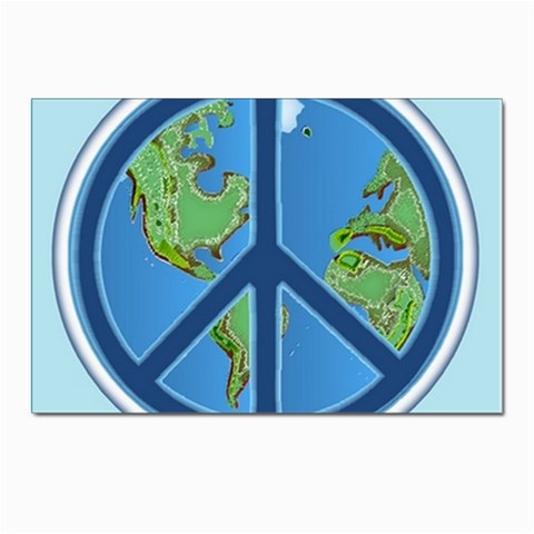 World Peace Postcard 4 x 6  (Pkg of 10) from ArtsNow.com Front