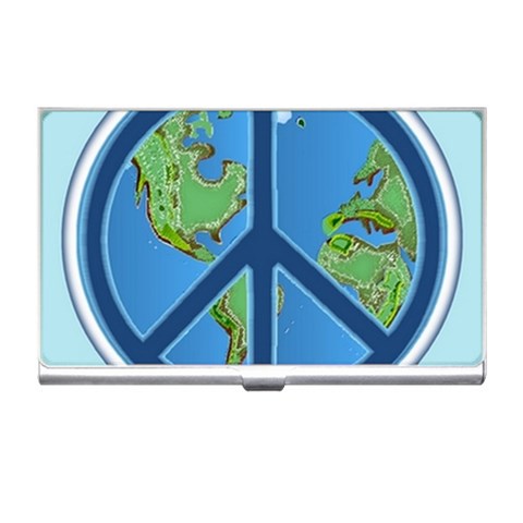 World Peace Business Card Holder from ArtsNow.com Front