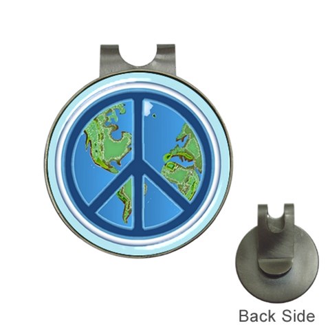 World Peace Golf Ball Marker Hat Clip from ArtsNow.com Front