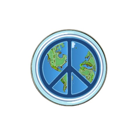 World Peace Hat Clip Ball Marker (10 pack) from ArtsNow.com Front