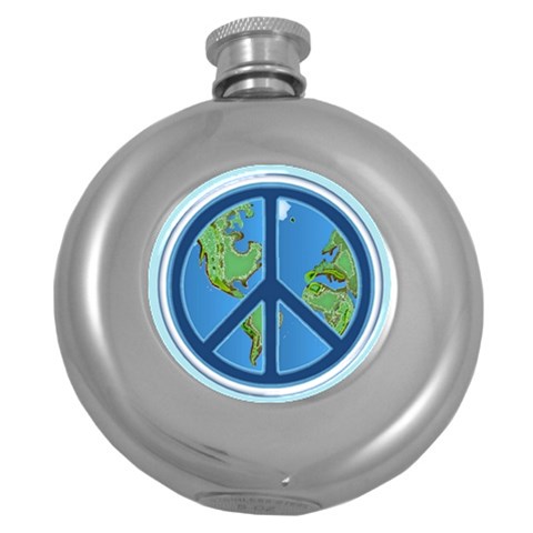 World Peace Hip Flask (5 oz) from ArtsNow.com Front