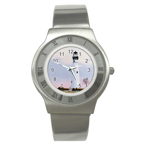 Evening s Light Stainless Steel Watch from ArtsNow.com Front