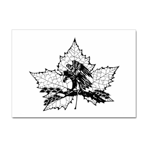 Maple & Eagle Sticker A4 (10 pack) from ArtsNow.com Front