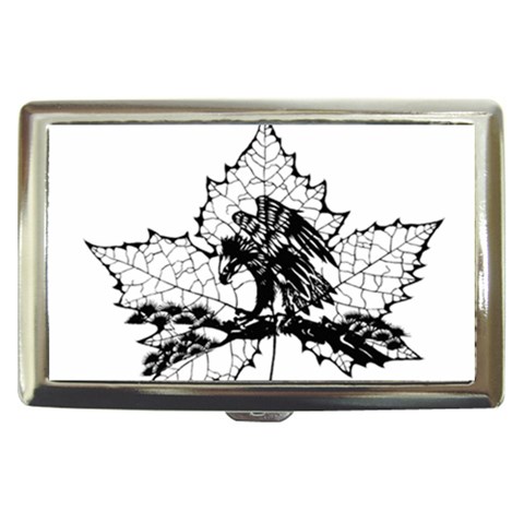 Maple & Eagle Cigarette Money Case from ArtsNow.com Front