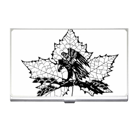 Maple & Eagle Business Card Holder from ArtsNow.com Front