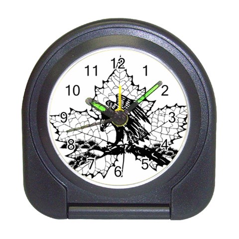 Maple & Eagle Travel Alarm Clock from ArtsNow.com Front